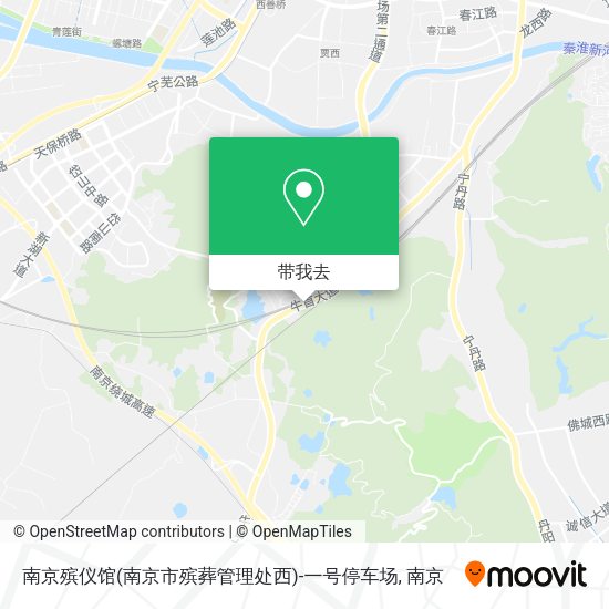 南京殡仪馆(南京市殡葬管理处西)-一号停车场地图