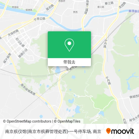 南京殡仪馆(南京市殡葬管理处西)-一号停车场地图