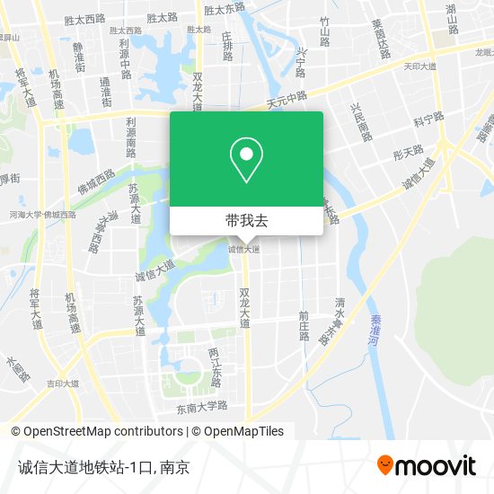 诚信大道地铁站-1口地图