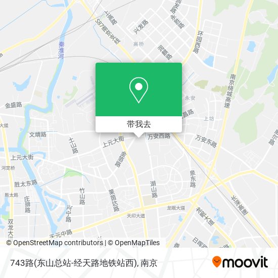 743路(东山总站-经天路地铁站西)地图