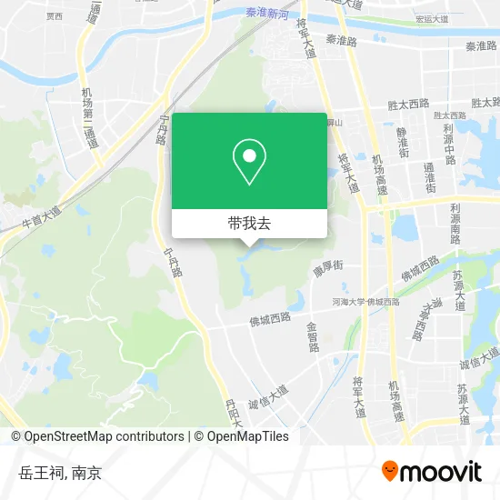 岳王祠地图