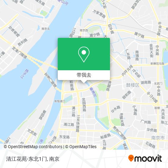 清江花苑-东北1门地图