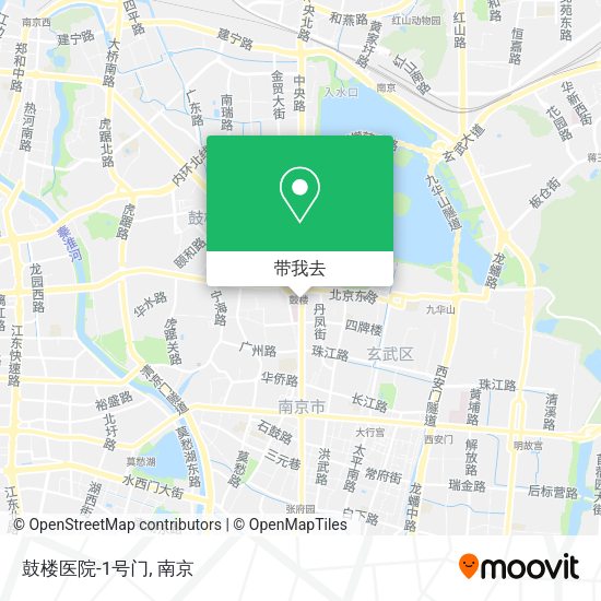 鼓楼医院-1号门地图