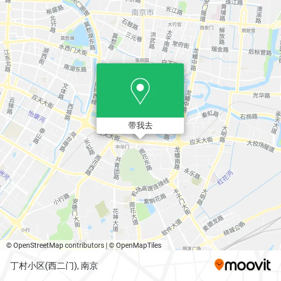 丁村小区(西二门)地图