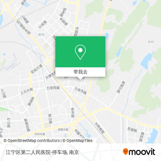 江宁区第二人民医院-停车场地图