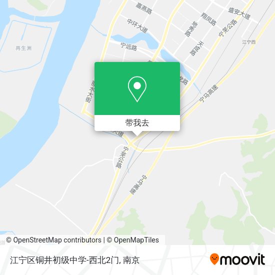 江宁区铜井初级中学-西北2门地图