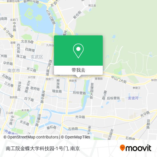 南工院金蝶大学科技园-1号门地图