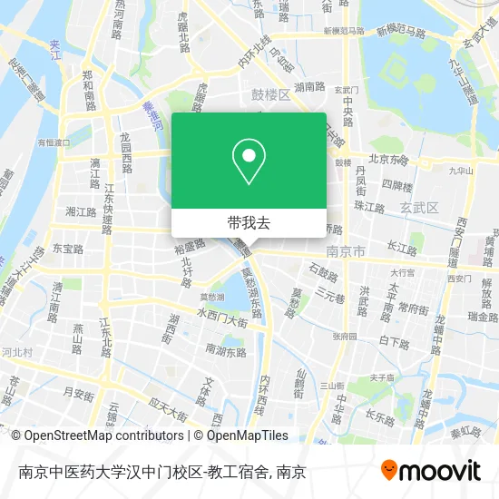 南京中医药大学汉中门校区-教工宿舍地图