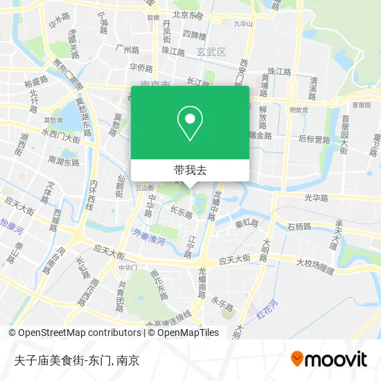 夫子庙美食街-东门地图