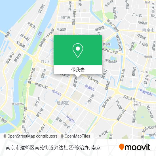 南京市建邺区南苑街道兴达社区-综治办地图