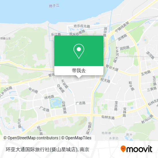 环亚大通国际旅行社(摄山星城店)地图