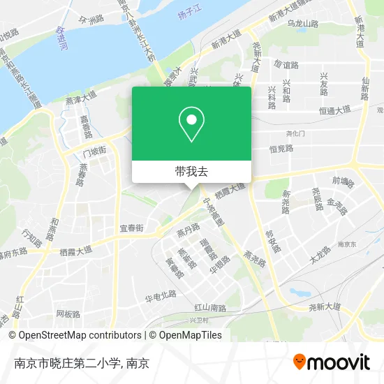 南京市晓庄第二小学地图