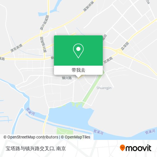 宝塔路与镇兴路交叉口地图