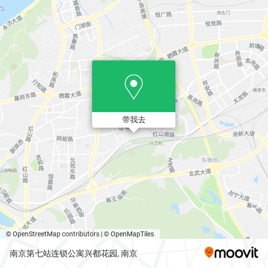 南京第七站连锁公寓兴都花园地图