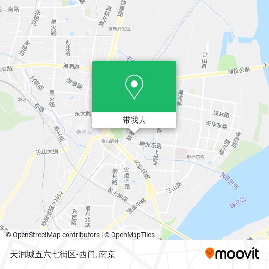 天润城五六七街区-西门地图