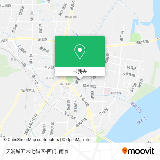 天润城五六七街区-西门地图