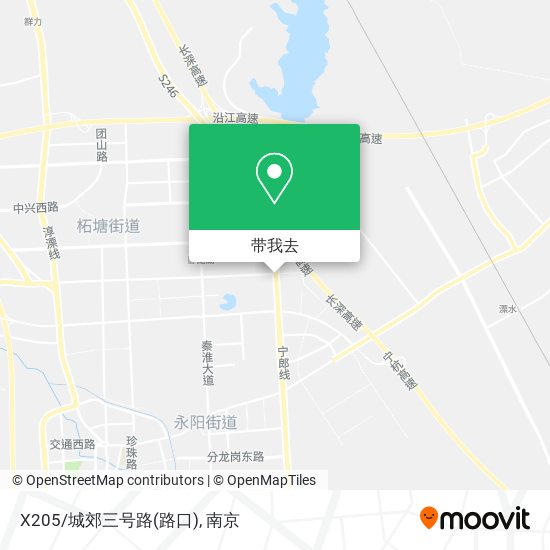 X205/城郊三号路(路口)地图
