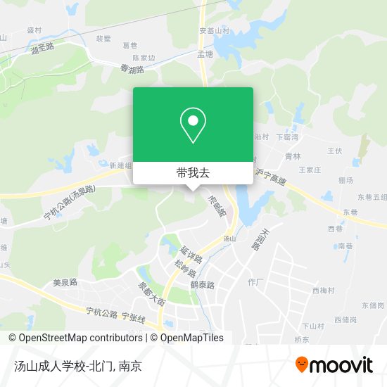 汤山成人学校-北门地图