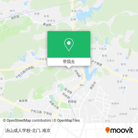 汤山成人学校-北门地图