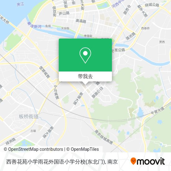 西善花苑小学雨花外国语小学分校(东北门)地图