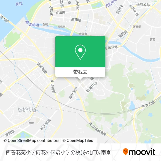 西善花苑小学雨花外国语小学分校(东北门)地图