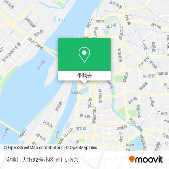 定淮门大街32号小区-南门地图