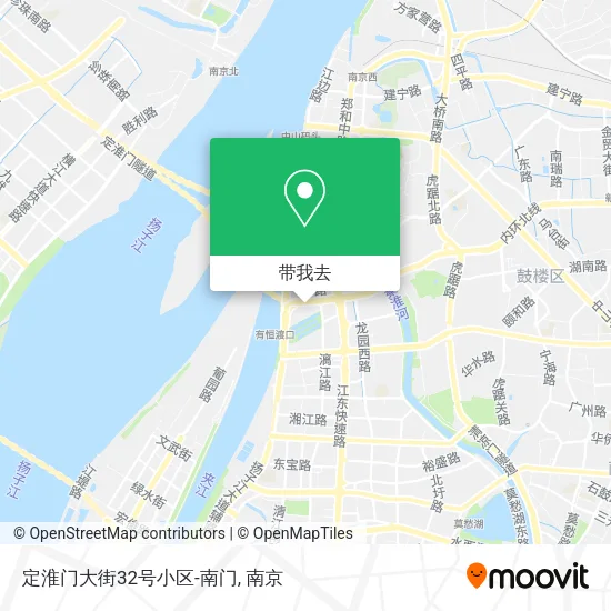 定淮门大街32号小区-南门地图