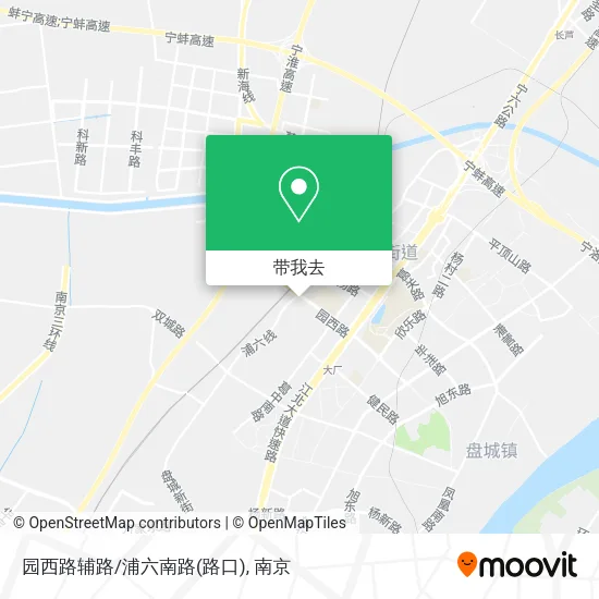 园西路辅路/浦六南路(路口)地图