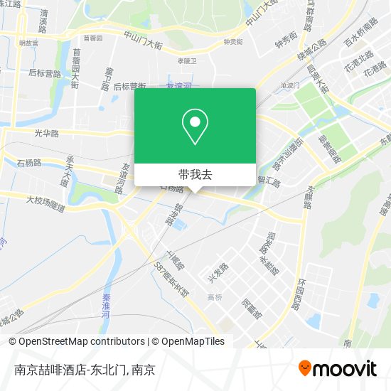 南京喆啡酒店-东北门地图