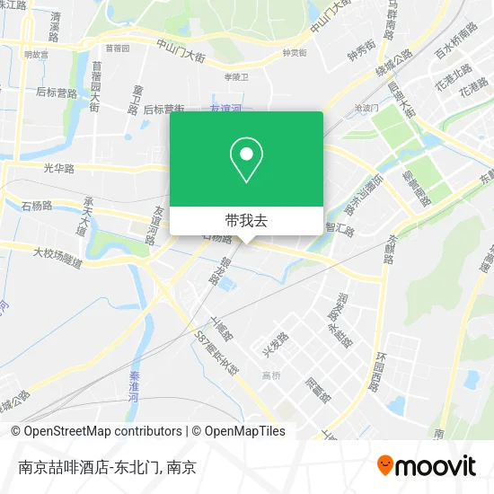 南京喆啡酒店-东北门地图