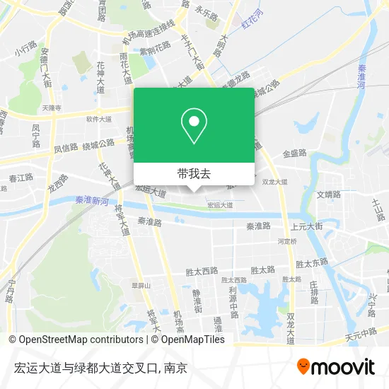 宏运大道与绿都大道交叉口地图