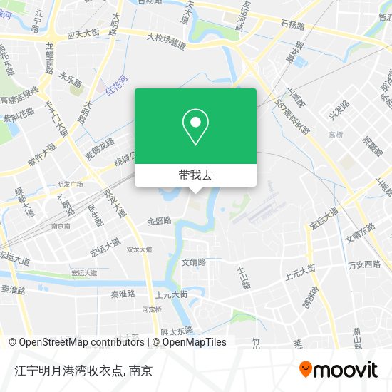 江宁明月港湾收衣点地图