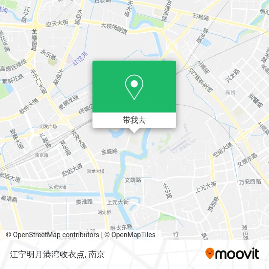 江宁明月港湾收衣点地图