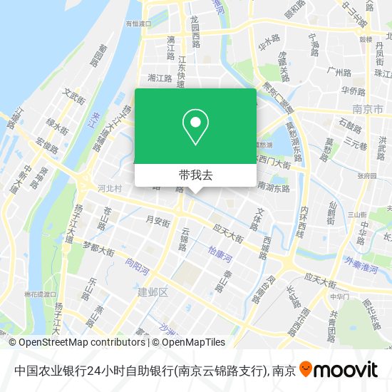 中国农业银行24小时自助银行(南京云锦路支行)地图