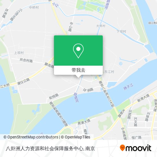 八卦洲人力资源和社会保障服务中心地图