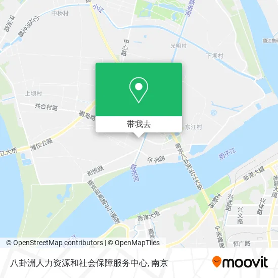 八卦洲人力资源和社会保障服务中心地图