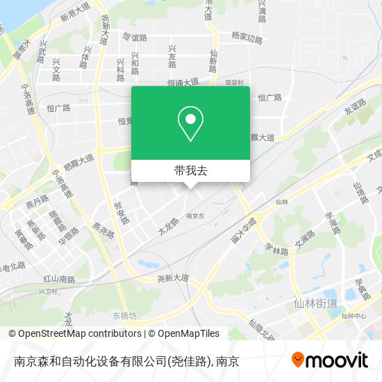 南京森和自动化设备有限公司(尧佳路)地图