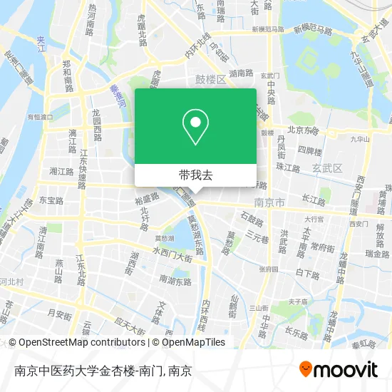 南京中医药大学金杏楼-南门地图