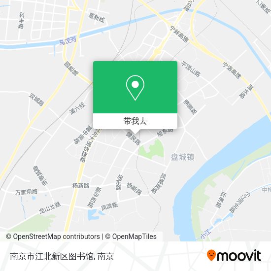 南京市江北新区图书馆地图
