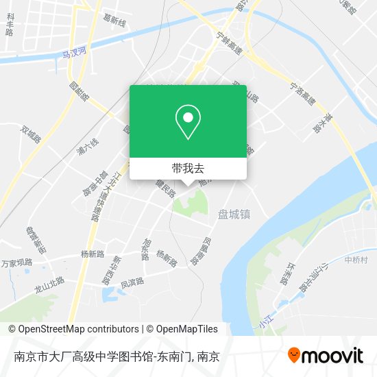 南京市大厂高级中学图书馆-东南门地图