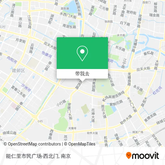 能仁里市民广场-西北门地图