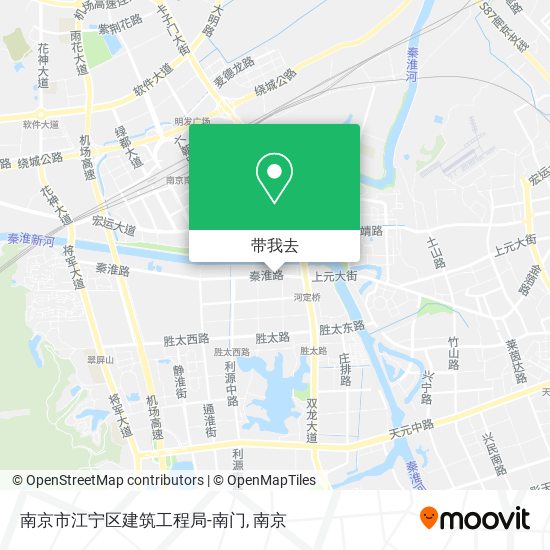 南京市江宁区建筑工程局-南门地图