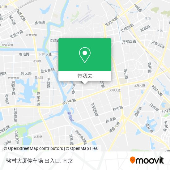 骆村大厦停车场-出入口地图