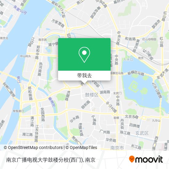 南京广播电视大学鼓楼分校(西门)地图