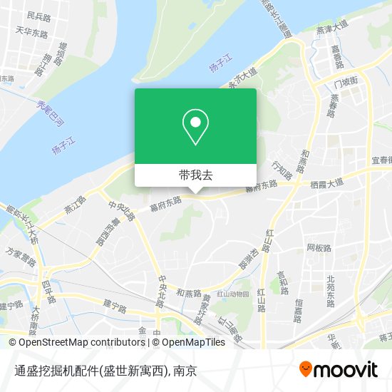 通盛挖掘机配件(盛世新寓西)地图