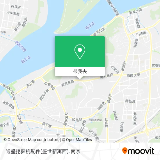 通盛挖掘机配件(盛世新寓西)地图