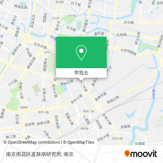 南京雨花区皮肤病研究所地图