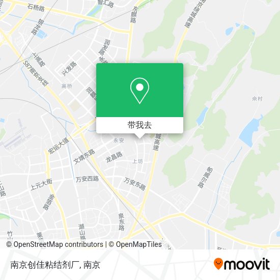 南京创佳粘结剂厂地图