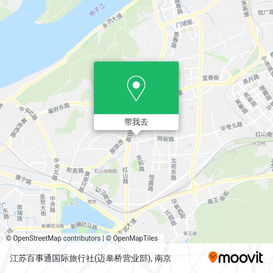 江苏百事通国际旅行社(迈皋桥营业部)地图