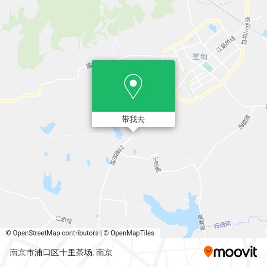 南京市浦口区十里茶场地图